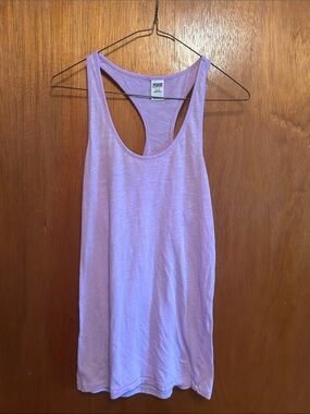 PINK Victoria's Secret Lilac Racerback Tank
